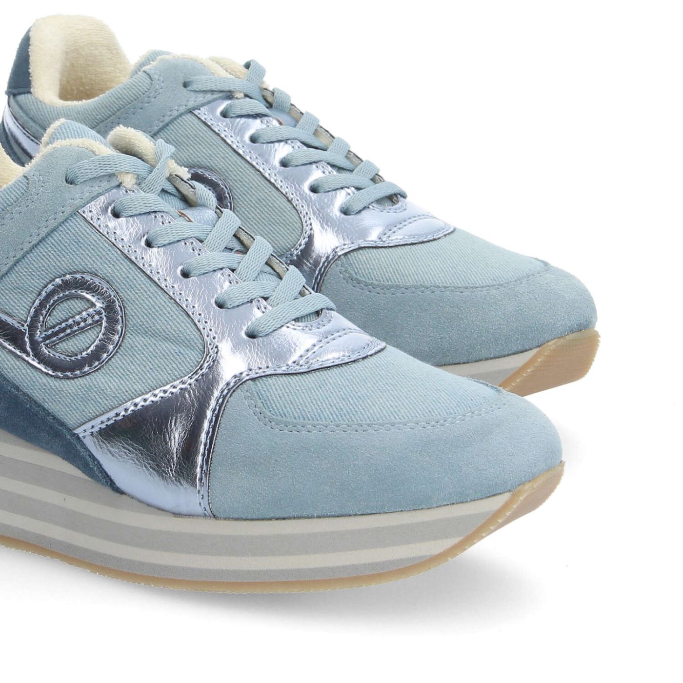 PARKO JOGGER W - DENIM/SDE/METAL - SKY BLUE/DENIM BLUE/SILVER